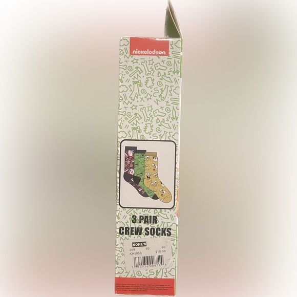 Nickelodeon 3 Pair Crew Socks - Picture 2 of 4